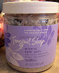 Mineral Bath Salts w/Vanilla, Cedarwood & Clary Sage Essential Oils 10oz
